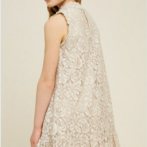 Lace Ruffle Hem Swing Dress - Picture 5 of 8